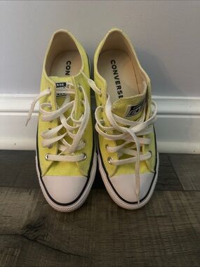 Converse Low Top Canvas Sneakers - Yellow and White